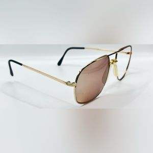 Vintage Cottet 2402 Black Gold Pilot Sunglasses Frames Only